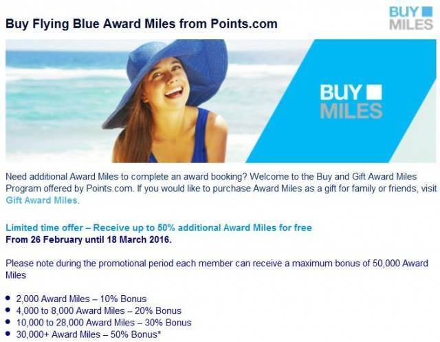 Flying Blue Promo